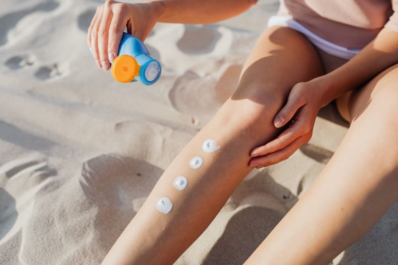 Sunscreen SPF 50 lotion beauty skincare protection