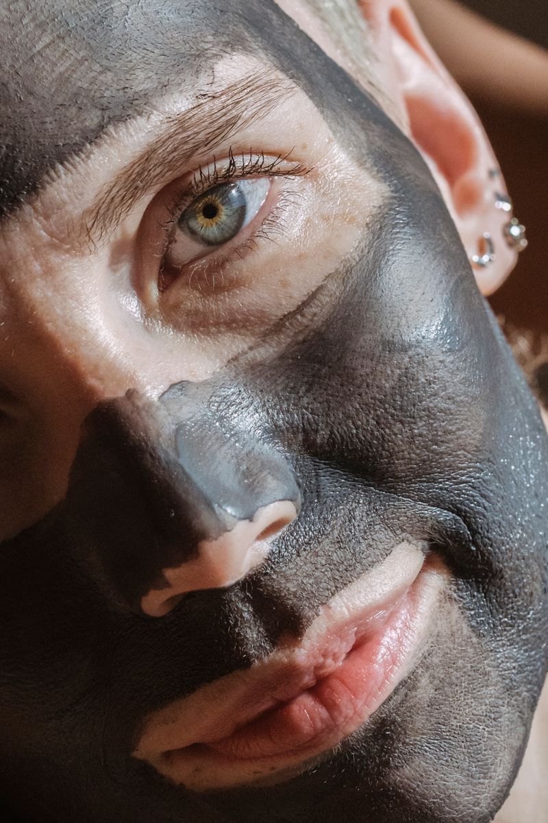 Skincare facial mask charcoal beauty routine