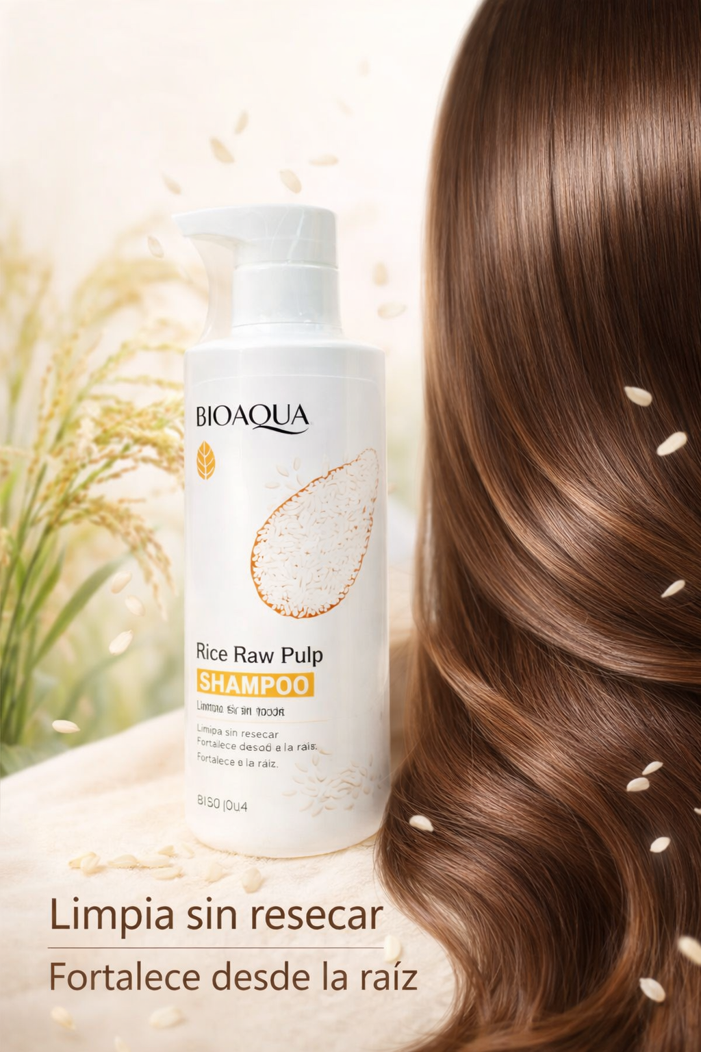 Shampoo Arroz Extracto Natural Bioaqua