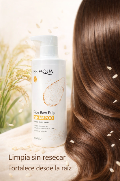 Shampoo Arroz Extracto Natural Bioaqua