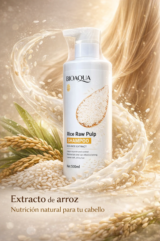 Shampoo Arroz Extracto Natural Bioaqua