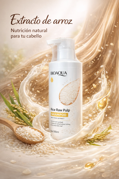 Shampoo Arroz Extracto Natural Bioaqua