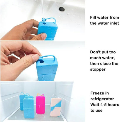 Ice roller facial silicona masajeador