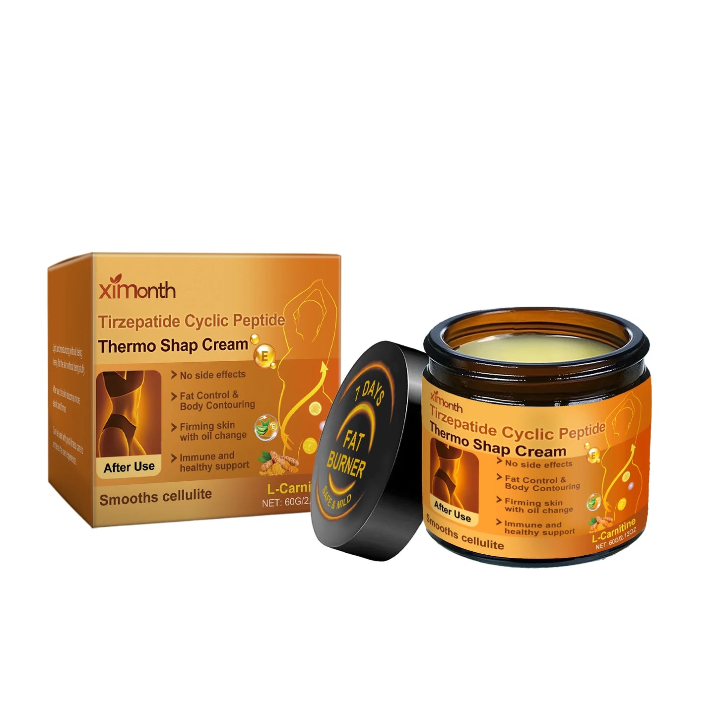Body cream shaping formula cafeina retinol