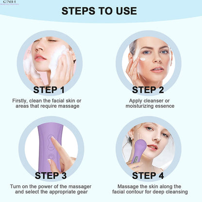 Limpiador facial sónico skincare