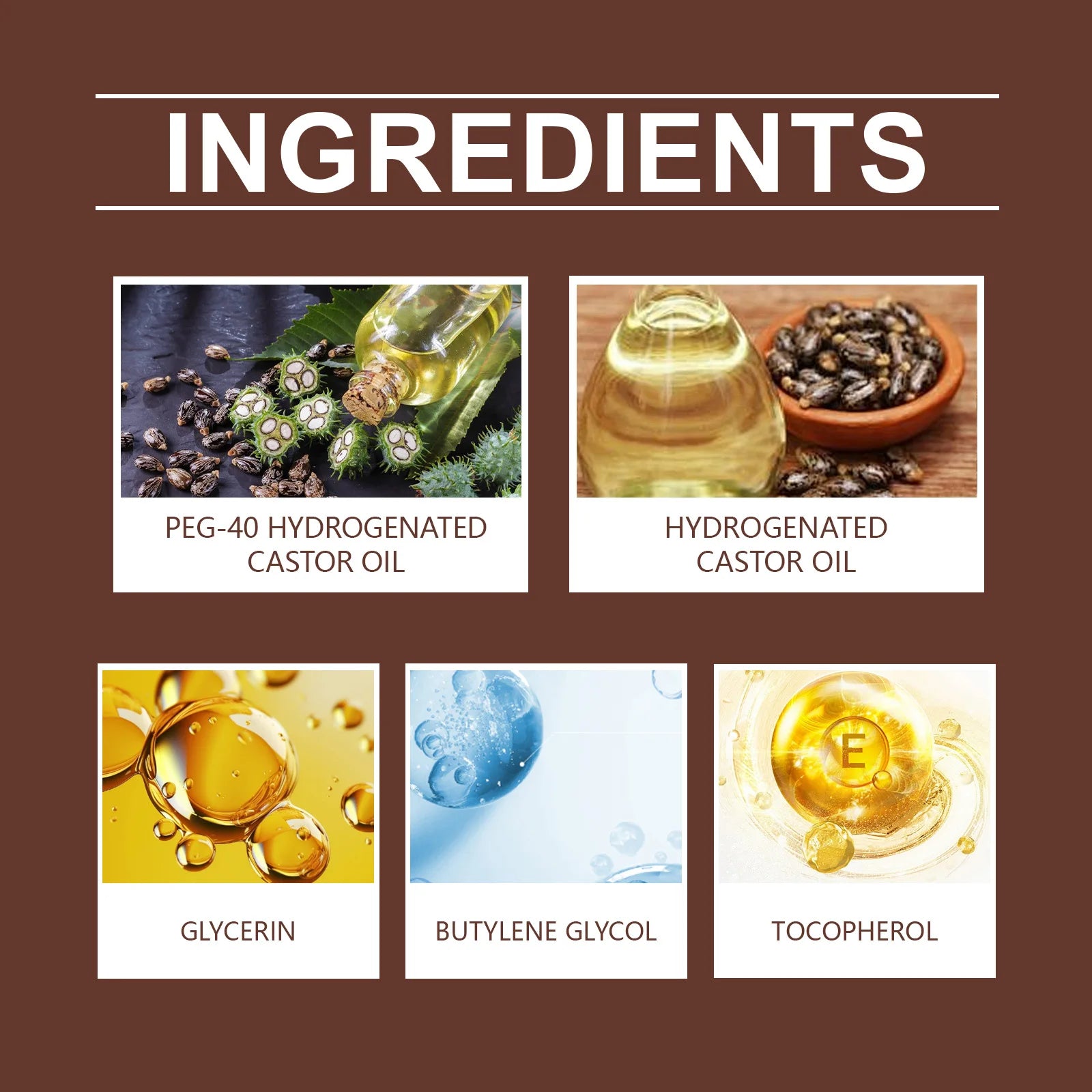 Castor oil organic uñas pestañas cabello