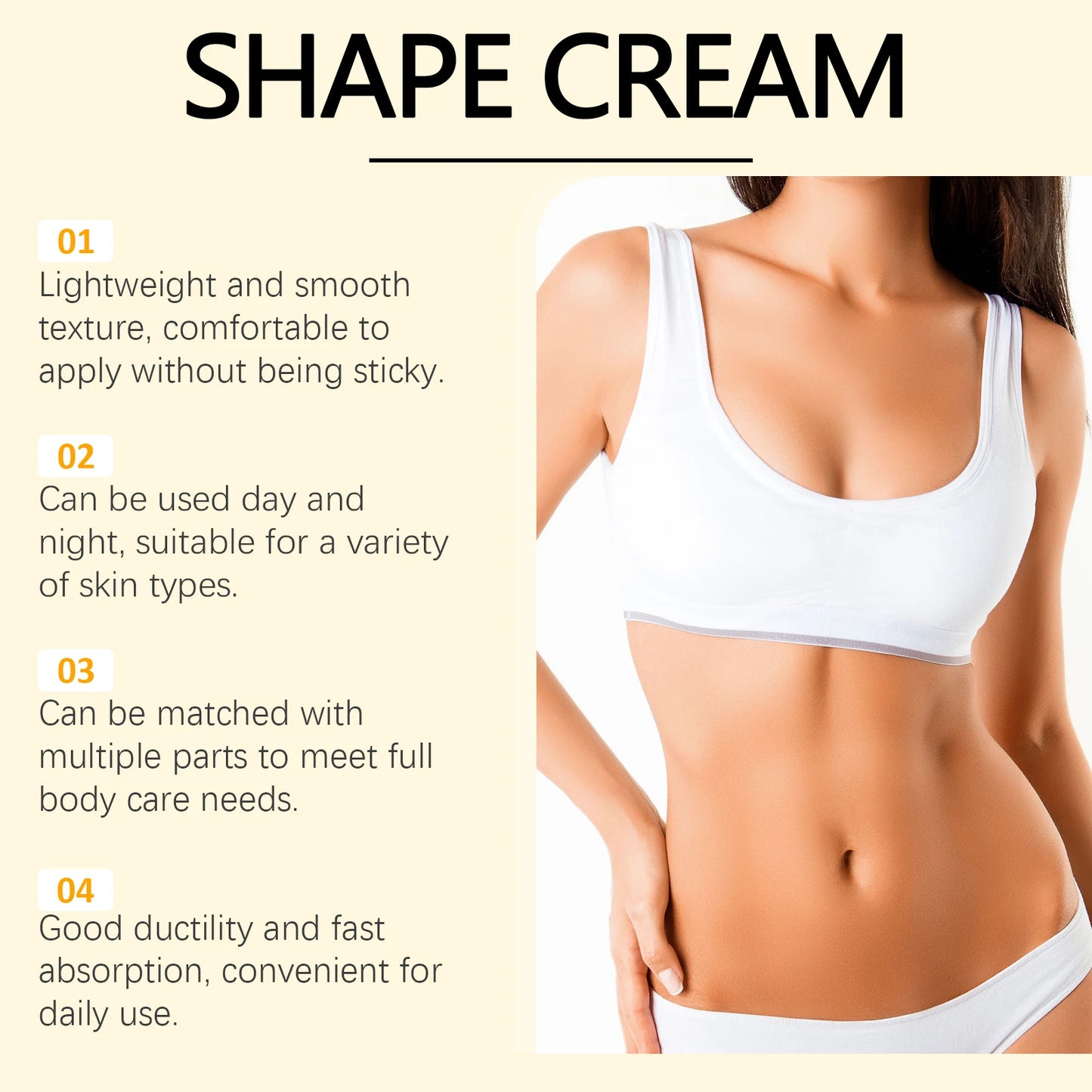 Body cream moldeadora piel tonificada