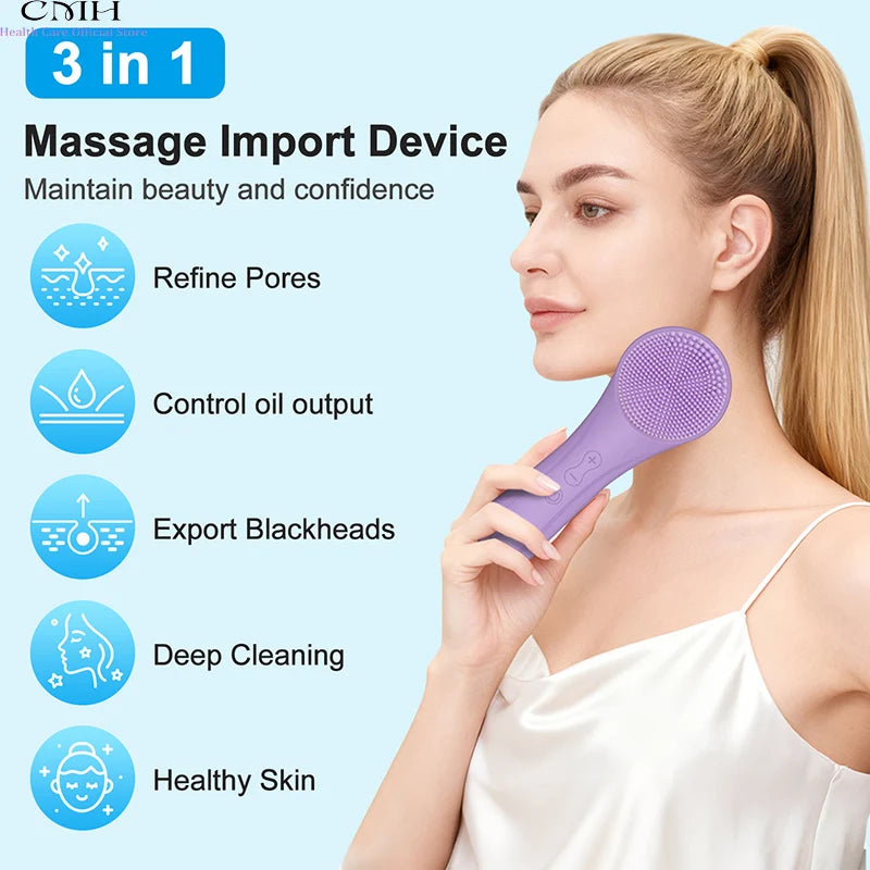 Limpieza facial sónica vibración
