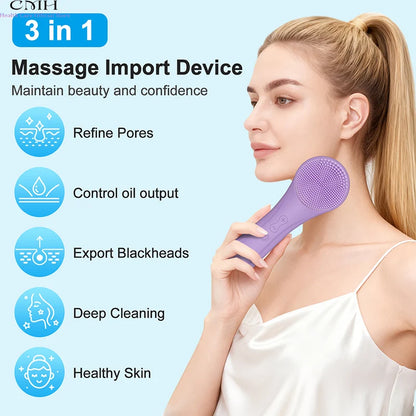 Limpieza facial sónica vibración