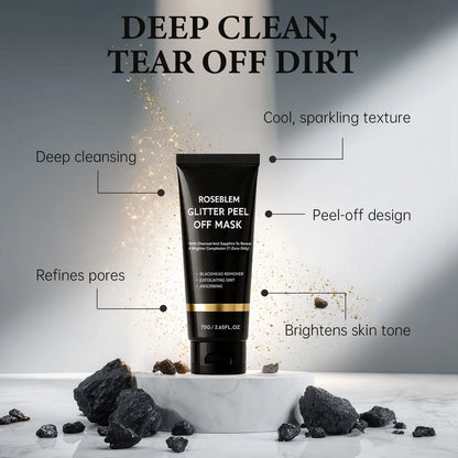 Activated charcoal blackhead mask limpieza profunda