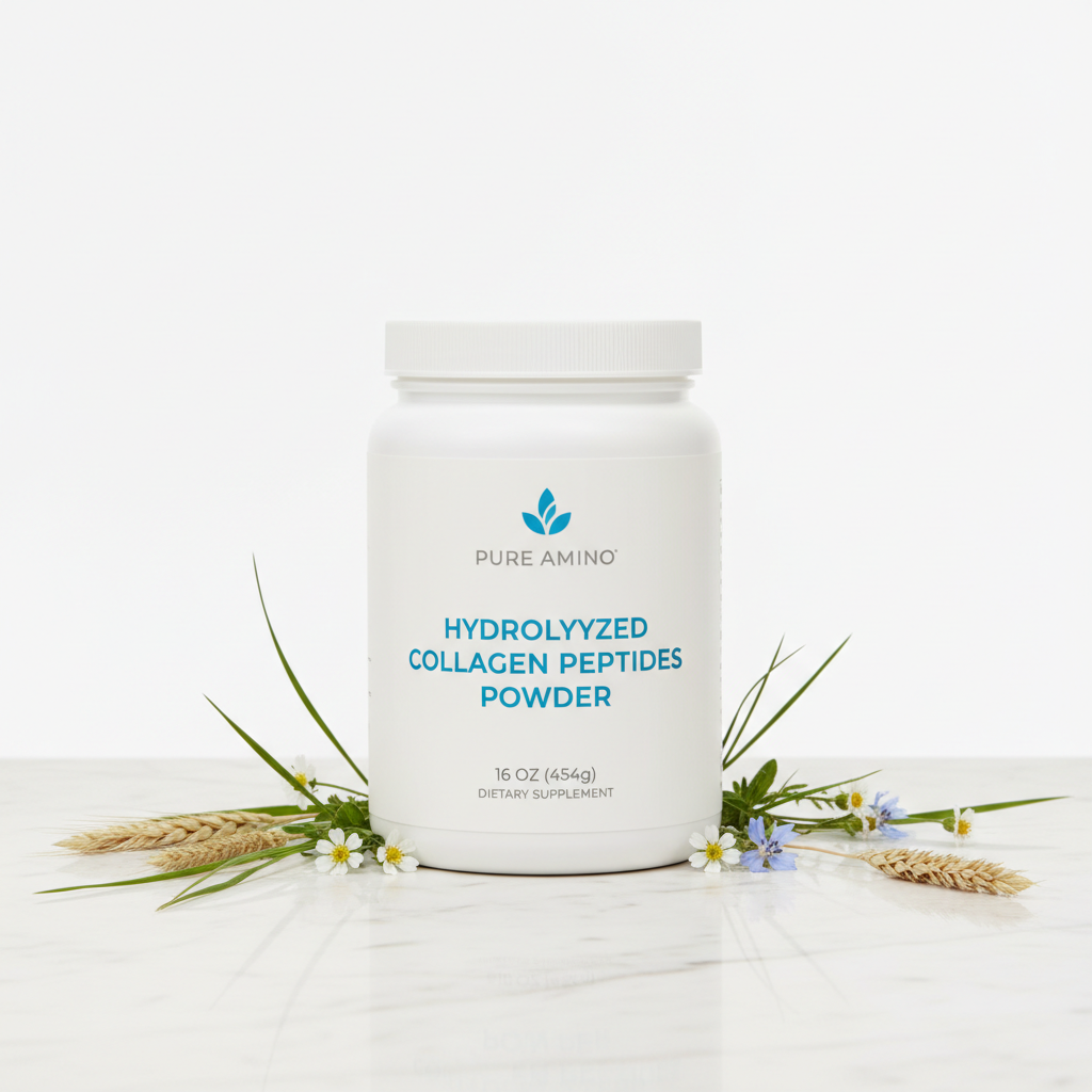 Grass-Fed Hydrolyzed Collagen Peptides Powder – Hair, Skin, Nails & Joint Support | 16oz