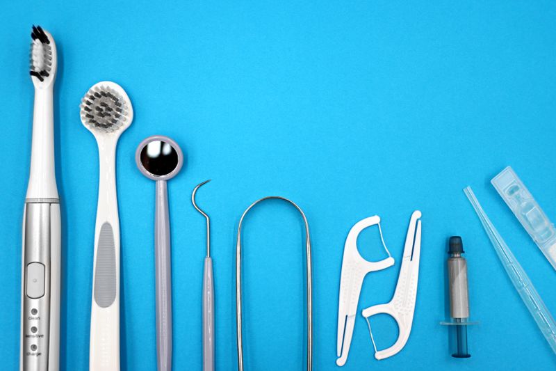 Kit blanqueamiento dental LED herramientas