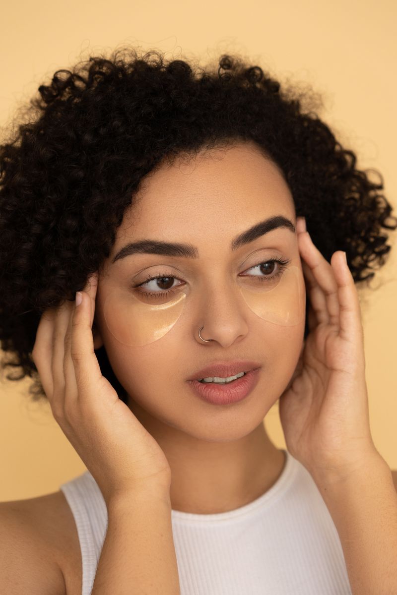 Collagen eye patch beauty skincare routine